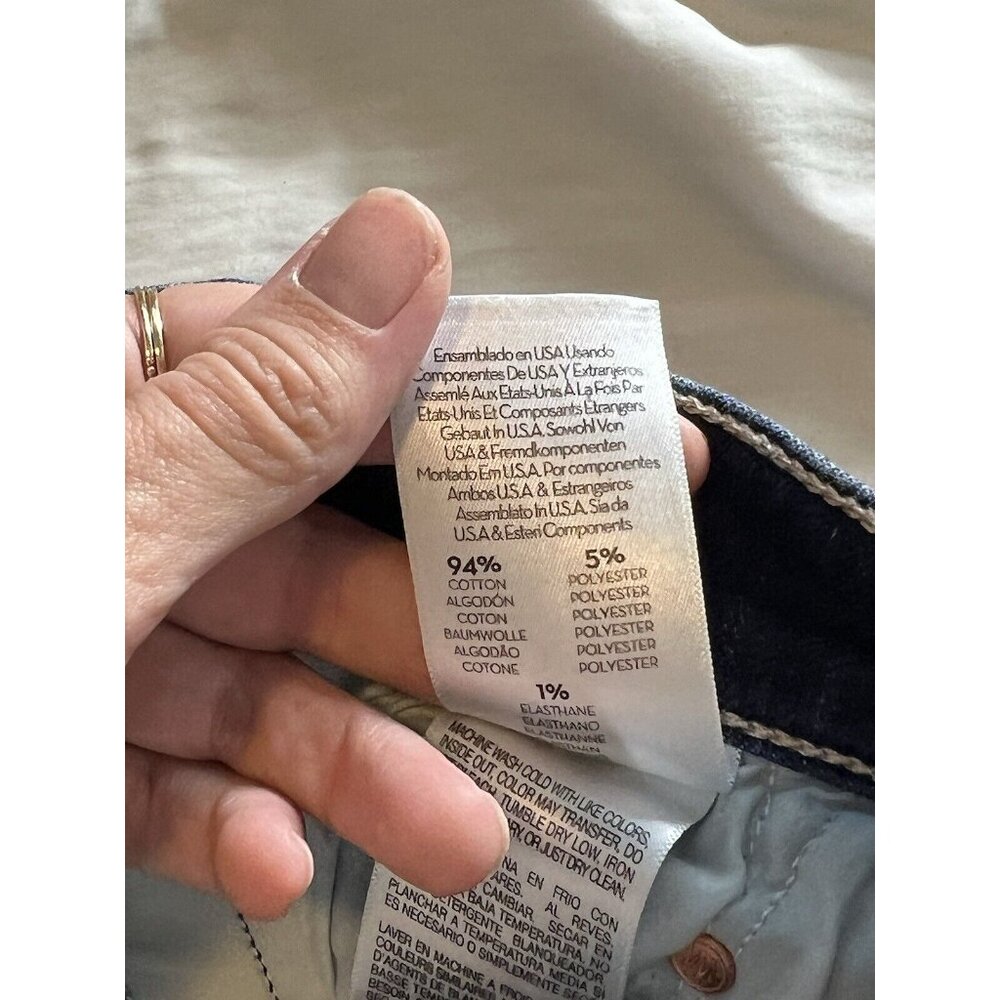 Mother Denim The Weekender Fray Flare Jeans in Teaming Up Blue Size 27 *Hemmed* - Picture 10 of 16